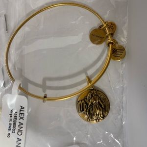 NEW ALEX AND ANI | BRONZE ZODIAC VIRGO CHARM BANGLE BRACELET 2017 | SIZE OS